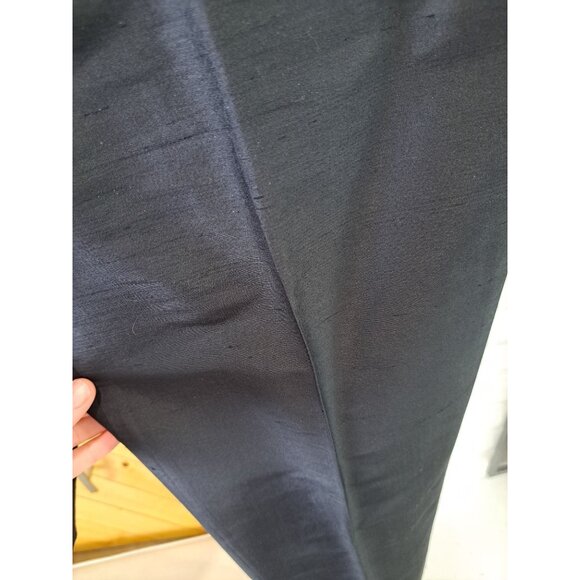 GAP Silk Women's Black Tapered Ankle Pants Size 8 Luxury Minimalist Academia - Picture 4 of 11